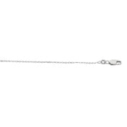Silver 1.1mm Diamond Cut Cable Chain
