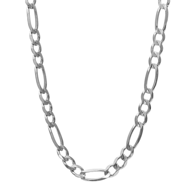 Silver 4.4mm Figaro Chain