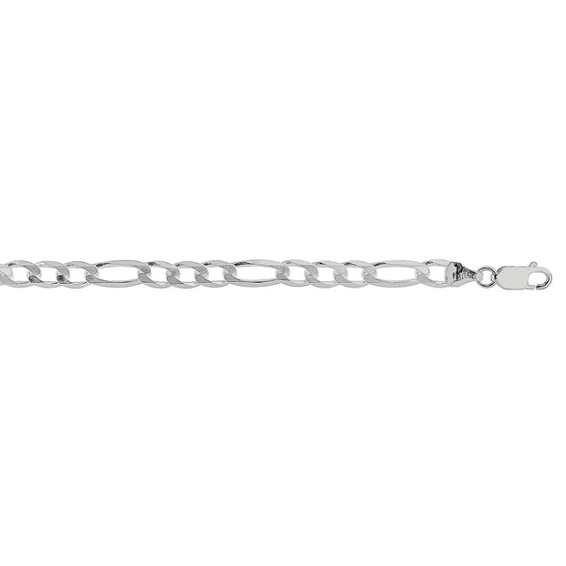 Silver 5.5mm Figaro Chain