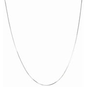 Silver 1.1mm Octogonal Snake Chain