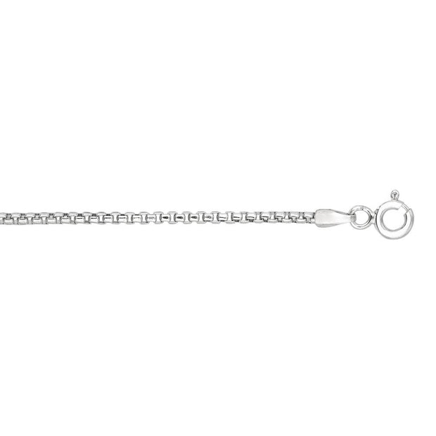 Silver 1.1mm Round Box Chain