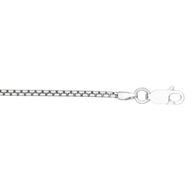 Silver 1.8mm Round Box Chain