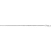 Silver 1.1mm Diamond Cut Wheat Chain
