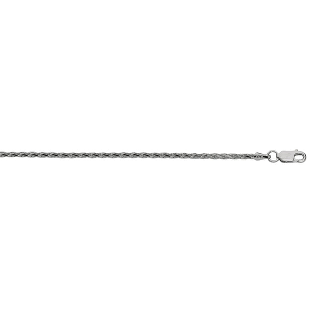 Silver 2.2mm Diamond Cut Wheat Chain