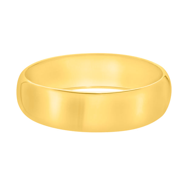 Gold Over Silver Bold Domed Classic Bangle