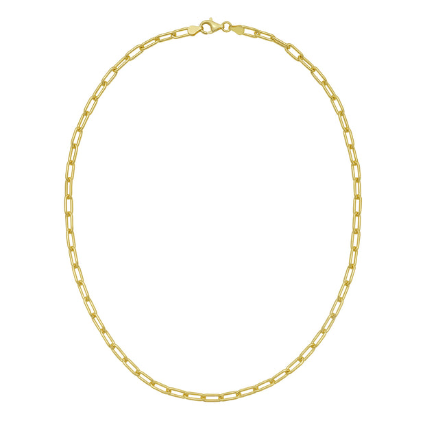 Gold Over Silver 4.1mm Paperclip Chain