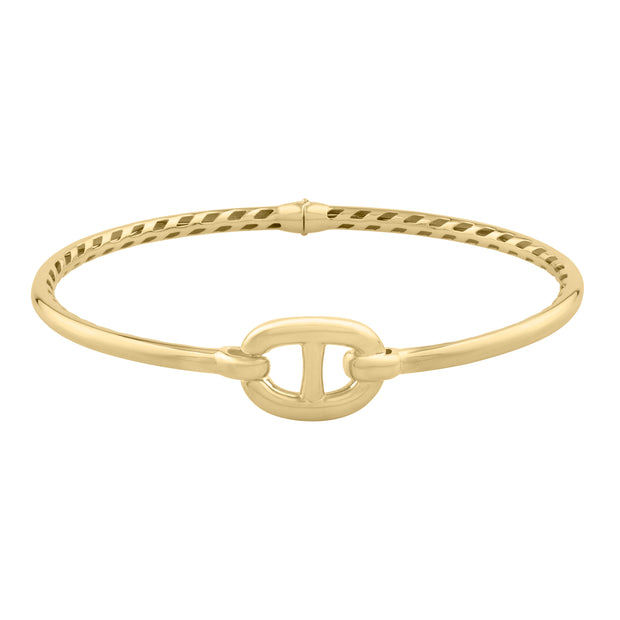 14K Puff Mariner Link Bangle