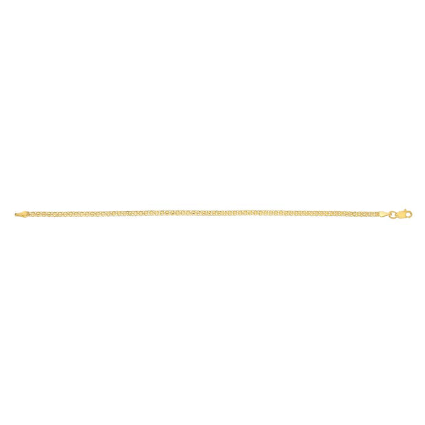 14K 2.5mm Bismark Chain