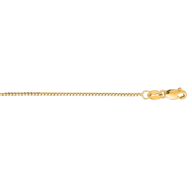 14K Gold .75mm Classic Box Chain