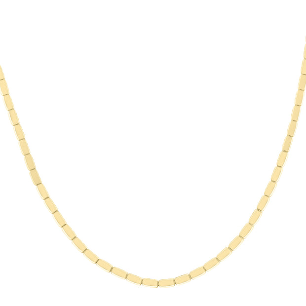 14K Yellow Brick Necklace