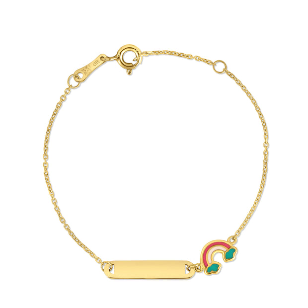 14K Rainbow Childrens Bracelet