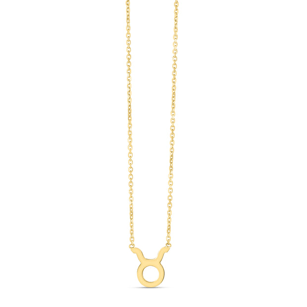 14K Gold Taurus Necklace