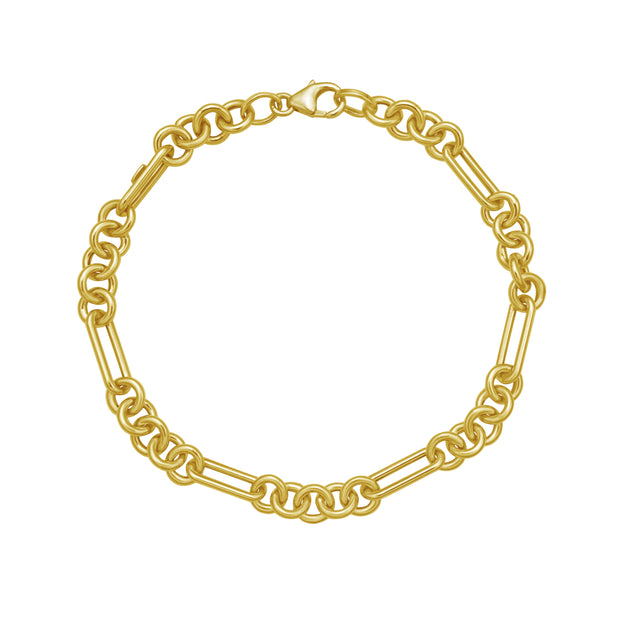 14K Five & One Paperclip Link Chain