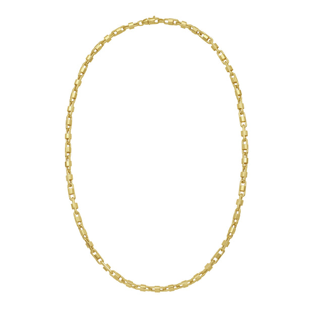 14K Gold Square Byzantine Bracelet