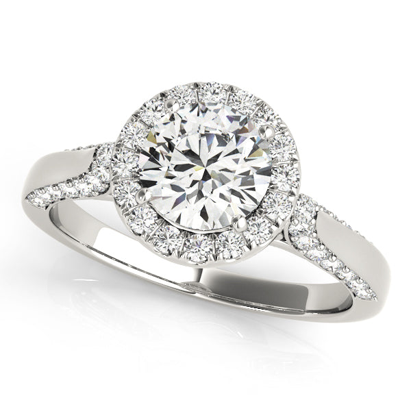 Halo Diamond Engagement Ring