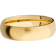 14K Yellow Gold with Satin Finish