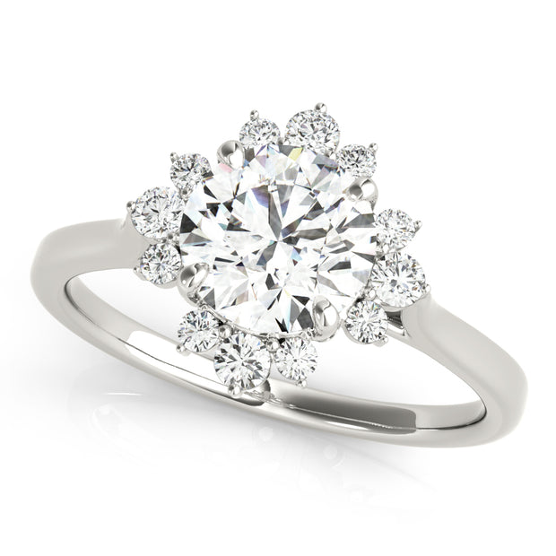 Halo Diamond Engagement Ring