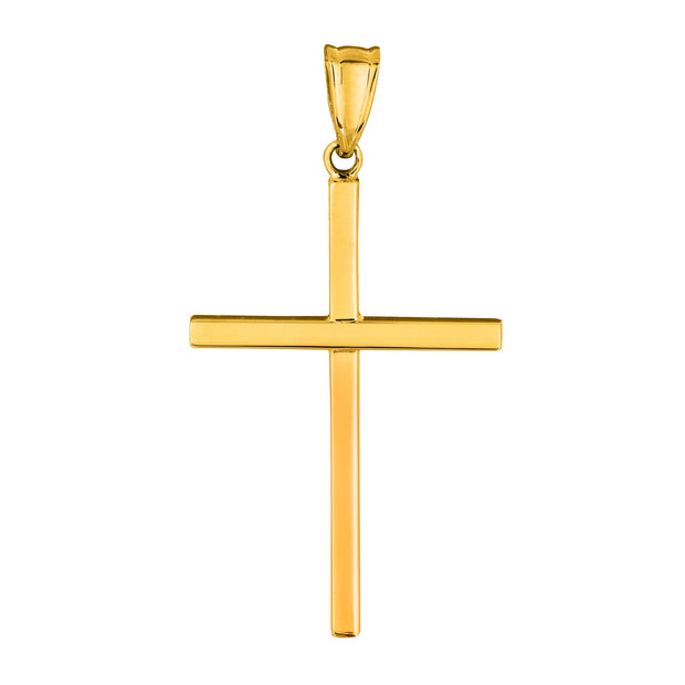 14K Gold Thin Cross