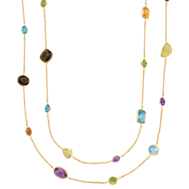 14K Gold Semi-Precious Necklace