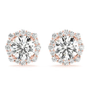 Halo Diamond Earring