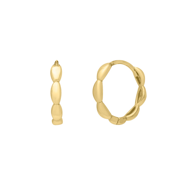 14K Small Rice Hoops