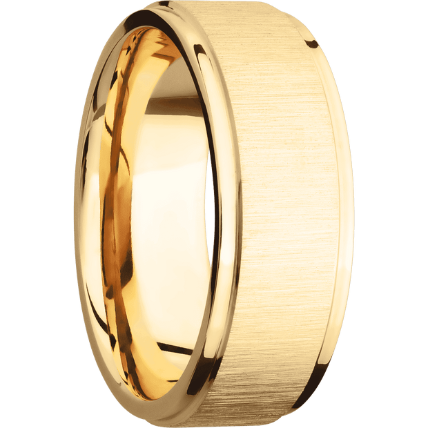 14K Yellow Gold with Crosssatin , Polish Finish