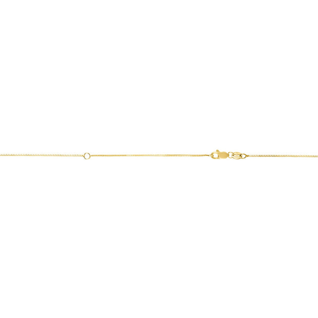 14K Gold .7mm Extendable Chain