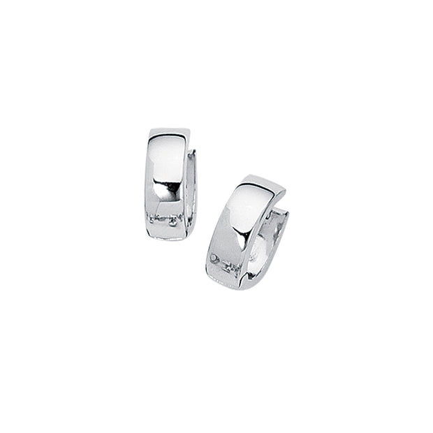 14K Gold Polished Huggie Earring