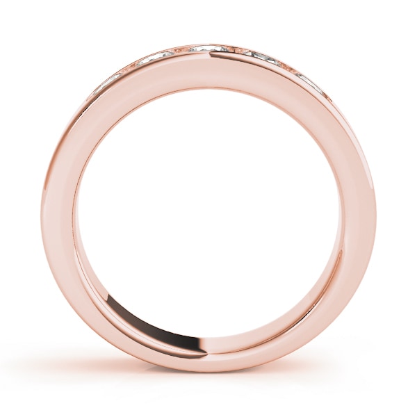 14K Rose Gold 1/4 ct tw Diamond Wedding Ring