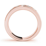 14K Rose Gold 1/4 ct tw Diamond Wedding Ring