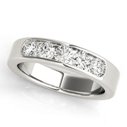 Multi-Diamond 14K Gold Wedding Ring