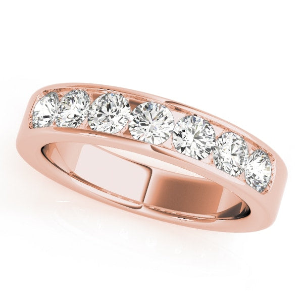 14K Rose Gold 1/8 ct tw Diamond Wedding Ring