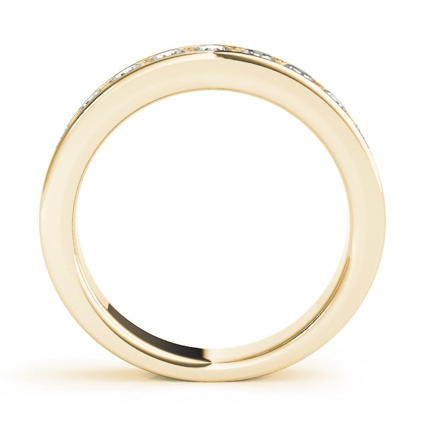 14K Yellow Gold 1/5 ct tw Diamond Wedding Ring