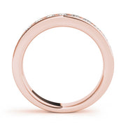 14K Rose Gold 1/5 ct tw Diamond Wedding Ring