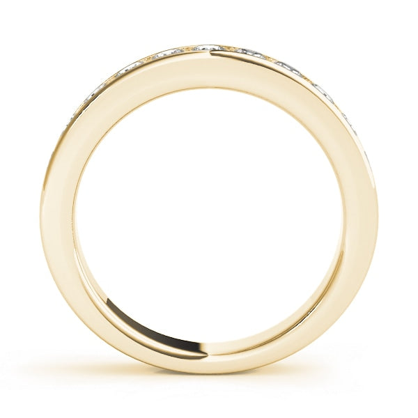 18K Yellow Gold 1/5 ct tw Diamond Wedding Ring