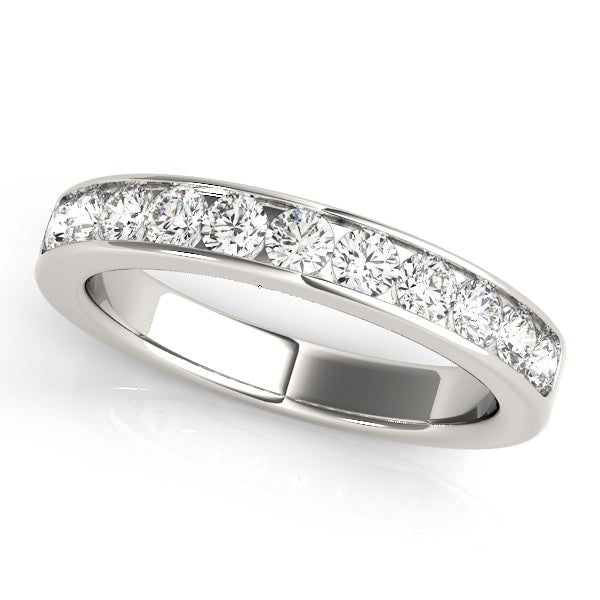 14K White Gold 1/5 ct tw Diamond Wedding Ring