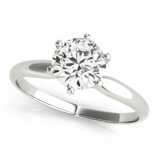 Round Diamond 0.12 CT Solitaire Engagement Ring