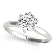 Round Diamond 0.12 CT Solitaire Engagement Ring