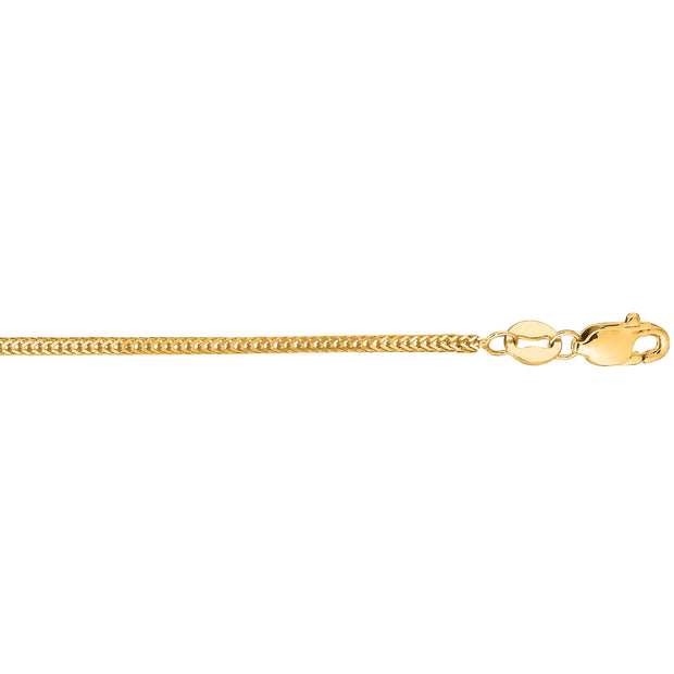 14K Gold 1mm Foxtail Chain