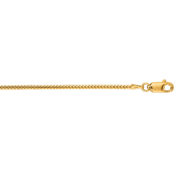 14K Gold 1.6mm Franco Chain