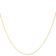 14K Gold 1.3mm French Cable Chain