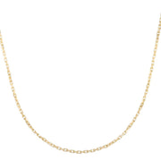 14K Gold 1.9mm French Cable Chain