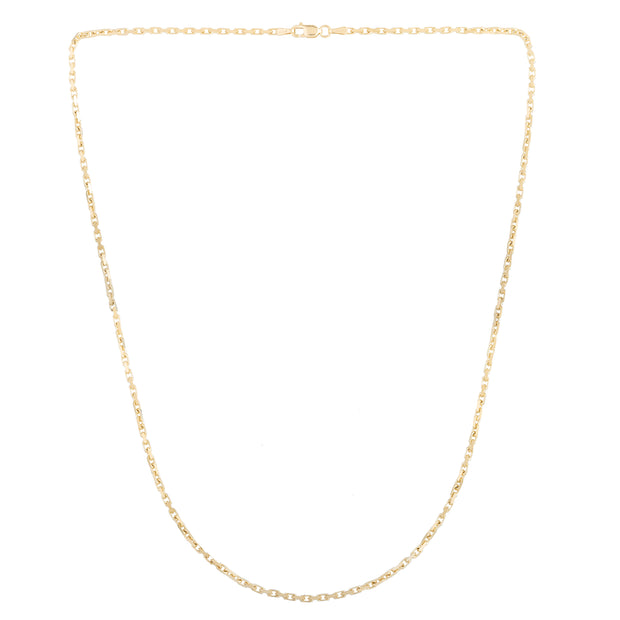 14K Gold 1.9mm French Cable Chain