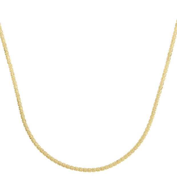 14K 2.74mm Fancy Ice Chain