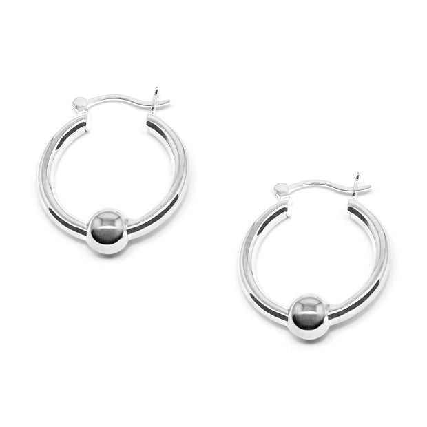 Beach Ball/ Cape Cod style earrings. All sterling silver - Cape Cod Lifestyle.