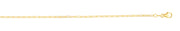 18K Gold 1.5mm Paperclip Chain
