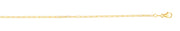 18K Gold 1.5mm Paperclip Chain