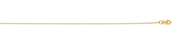 18K Gold 2.5mm Bead Chain