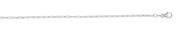 18K Gold 1.5mm Paperclip Chain