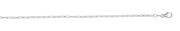 18K Gold 1.5mm Paperclip Chain